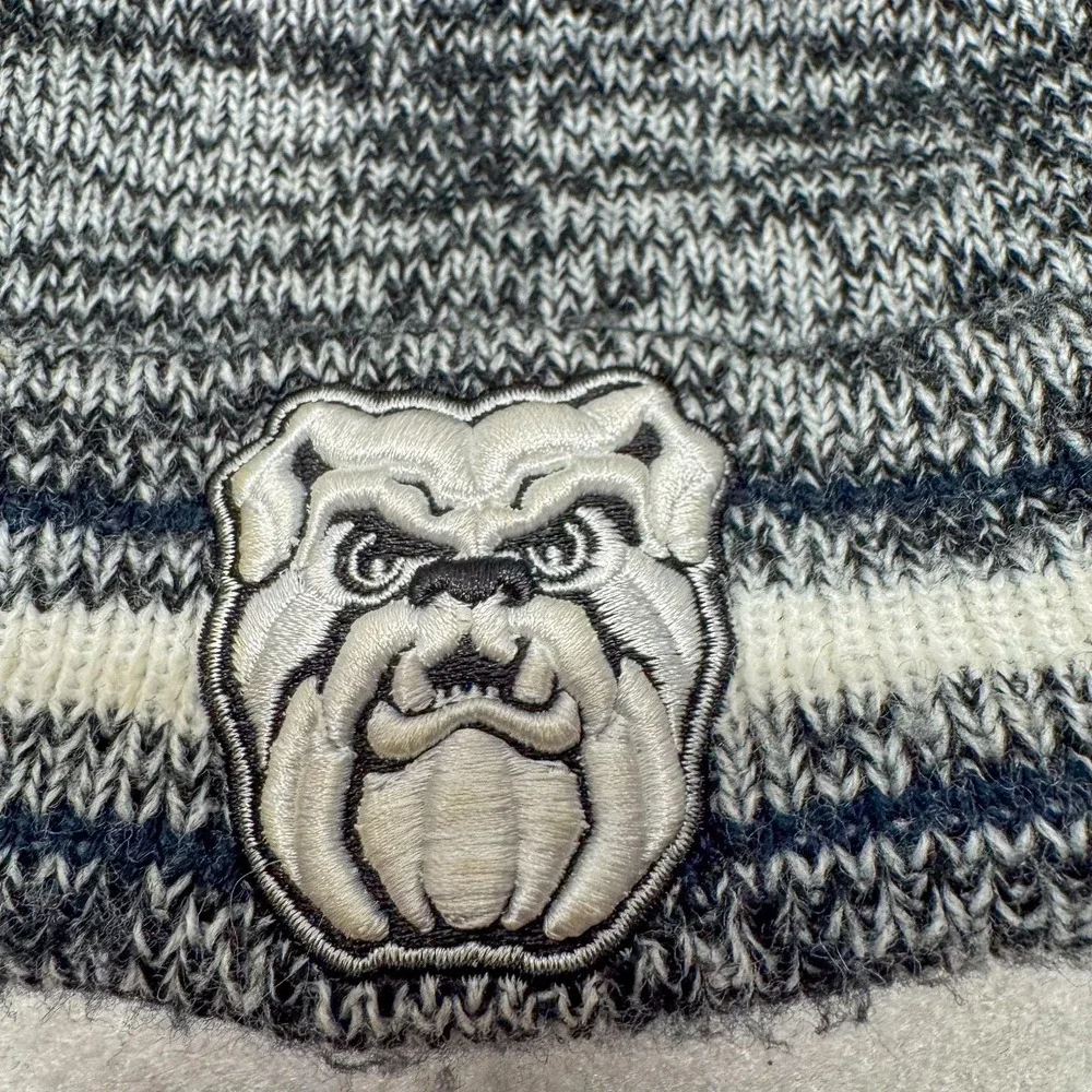 Butler Bulldogs Hat Knit Beanie Pom Mens One Size Navy Gray White‎ Zephyr